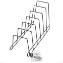 Stojak na Pokrywki Talerze Metalowy Czarny RADKA 6 szt. 34,5 cm ORION