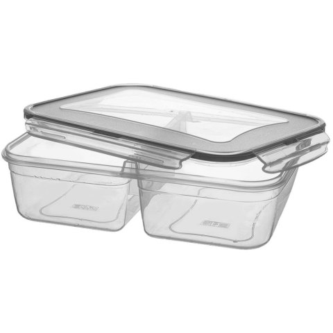 Pojemnik Dzielony Lunchbo x 2 L ORION Szczelny Piętrowany 25,5 x 18 cm