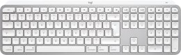 Logitech Master MX Keys S for Mac klawiatura Biuro RF Wireless + Bluetooth QWERTY Amerykański międzynarodowy Aluminium, Biały