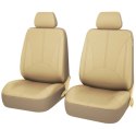 AG338F Pokrowce na fotele eko skóra beż