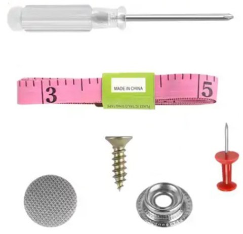 DA107 Zestaw naprawczy podsufitki sam. szary