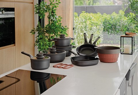 BergHOFF Leo Stone+ 2 l Okrągły Czarny