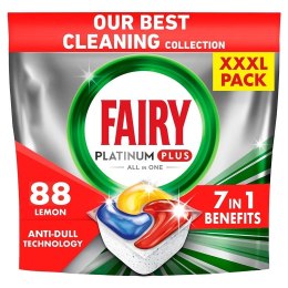 Fairy Platinum Plus All In One Lemon Indaploviu Tabletes, 88 vnt.