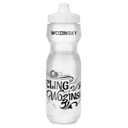 Bidon rowerowy butelka do wody napojów 750ml - transparentny