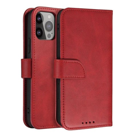 Etui ochronne z klapką do Samsung Galaxy S25+ Magnet Case - czerwone