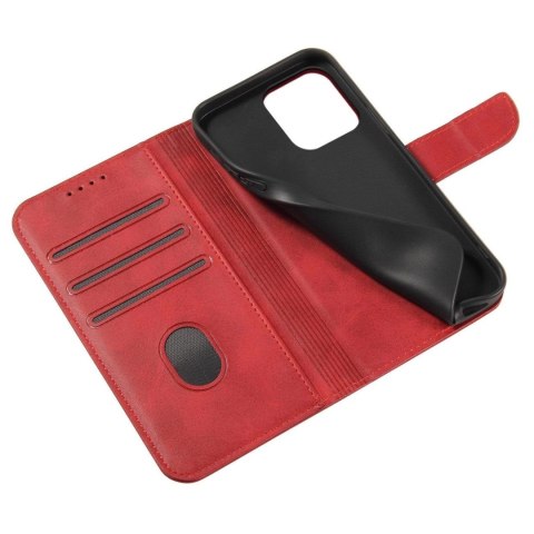 Etui ochronne z klapką do Samsung Galaxy S25+ Magnet Case - czerwone