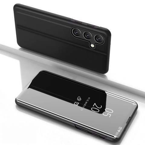 Etui pokrowiec z klapką do Samsung Galaxy S25+ Clear View Case - czarny