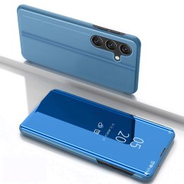 Etui pokrowiec z klapką do Samsung Galaxy S25+ Clear View Case - niebieski