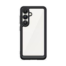 Etui silikonowe z żelową ramką do Samsung Galaxy S25 Outer Space Case - czarne