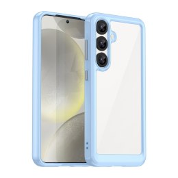 Etui silikonowe z żelową ramką do Samsung Galaxy S25 Outer Space Case - niebieskie