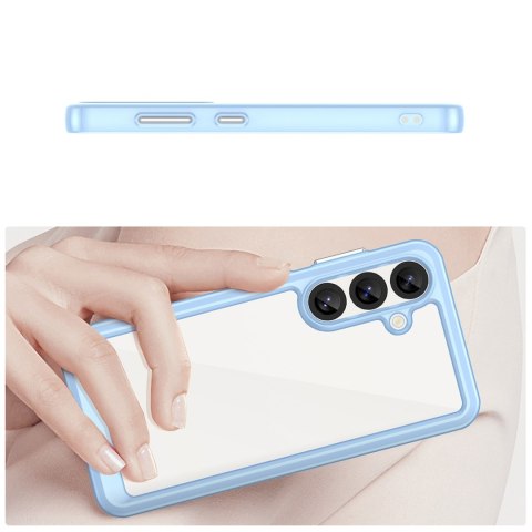 Etui silikonowe z żelową ramką do Samsung Galaxy S25 Outer Space Case - niebieskie
