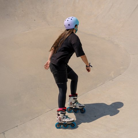 Kask rowerowy BMX hulajnoga 48-52 cm - gradient różowy