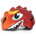 Kask rowerowy dziecięcy lekki 50-54 cm - czerwony smok