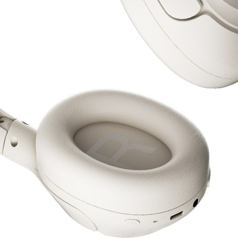Słuchawki bezprzewodowe nauszne H3 ANC Bluetooth Hi-Res Audio - białe
