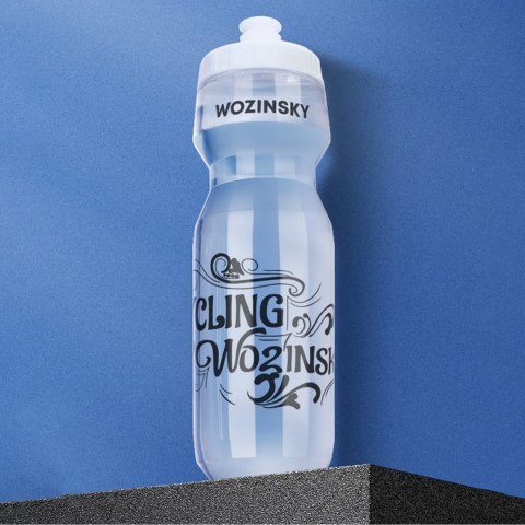 Bidon rowerowy butelka na wodę napoje 750ml - transparentny