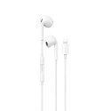 Słuchawki przewodowe douszne X14PROL-W1 iPhone Lightning - białe