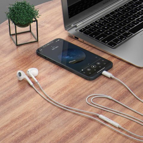 Słuchawki przewodowe douszne X14PROL-W1 iPhone Lightning - białe