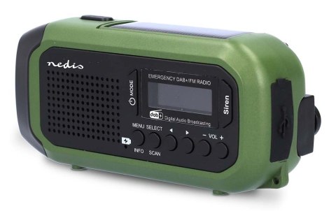 Nedis RDDBCR2000GN radio Przenośny Cyfrowy Czarny, Zielony