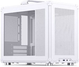 Obudowa PC Jonsbo C6 MAX, Mini Obudowa, Micro-ATX, Szkło Hartowane - Białe