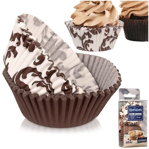 Papilotki Papierowe do Muffinek 60 szt 5,5 cm ORION Dekoracyjne