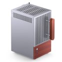 Obudowa PC Jonsbo T6 Mini-Tower, Mini-ITX, szkło hartowane, drewno - srebrna