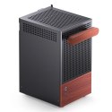 Obudowa Jonsbo T6, Mini-Tower, Mini-ITX, Tempered Glass, Holz - czarna