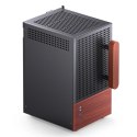 Obudowa Jonsbo T6, Mini-Tower, Mini-ITX, Tempered Glass, Holz - czarna