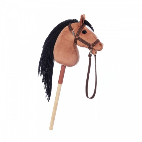 Koń na kiju hobby horse hoppihorse a4 bay - ciemny brąz, maść gniada