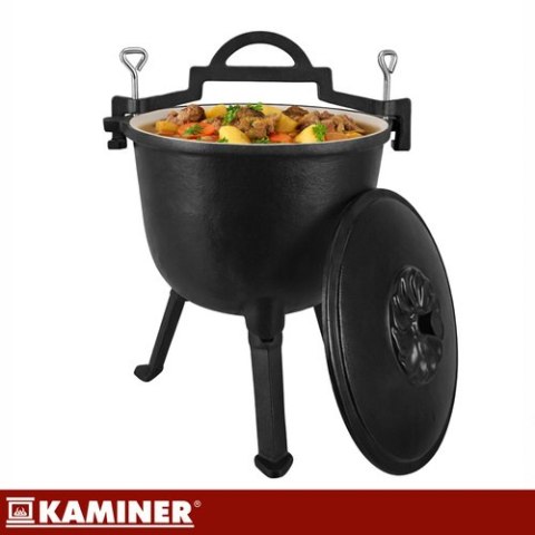 Kociołek żeliwny emaliowany 8l Kaminer