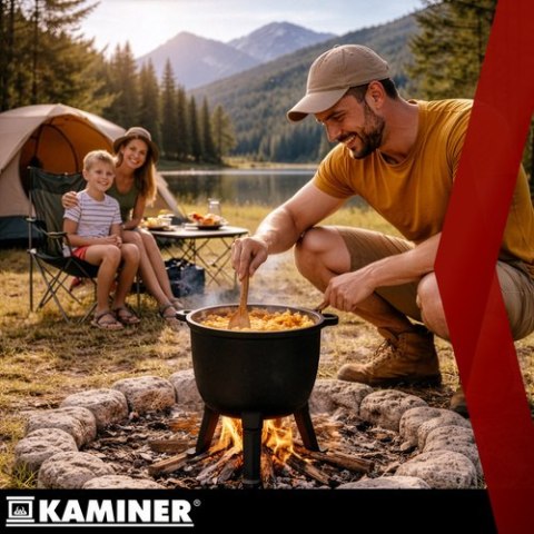 Kociołek żeliwny emaliowany 8l Kaminer