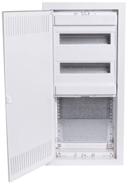 Podtynkowa plastikowa obudowa instalacyjno-multimedialna 2 rzędy, 24 moduły + 3-rzędowa płyta montażowa Noark PMF-C 60-2