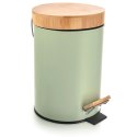 Kosz na Śmieci Metalowy z Pedałem Zielony 3 L ORION GREENISH Pojemny
