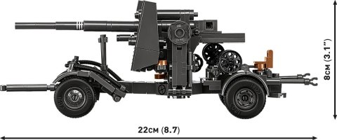 Klocki 8.8 cm flak z wózkiem 360 klocków
