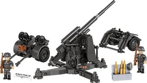 Klocki 8.8 cm flak z wózkiem 360 klocków