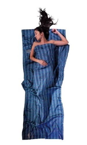 Wkładka do śpiwora Cocoon TravelSheet Silk, checked silk