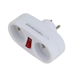 ELK306W Esperanza rozgałęźnik elektr. 2 gn. wł. biały