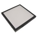 Plafon led Vena 24W 4000K RAL9004 czujnik mikrof