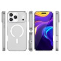 Etui case na iPhone 17 Pro Magnetic Abrasive MagSafe - matowe białe