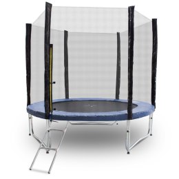 Ogrodowa trampolina do skakania 250cm siatka bezpieczeństwa wysoka do 100kg obciążenie