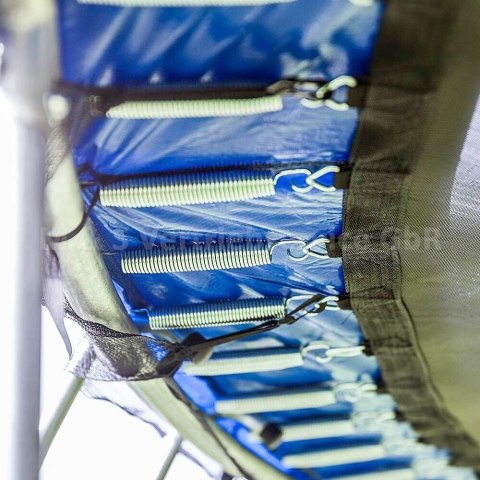 Ogrodowa trampolina do skakania 250cm siatka bezpieczeństwa wysoka do 100kg obciążenie