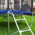 Trampolina ogrodowa 490 cm 16FT siatka drabinka 160 kg stabilna UV