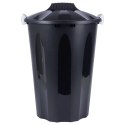 Kosz na Śmieci Odpady Kompostownik Plastikowy Czarny 40 L VILDE ORION
