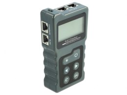 Tester kabli DeLOCK 63110 LCD RJ45/PoE/DC
