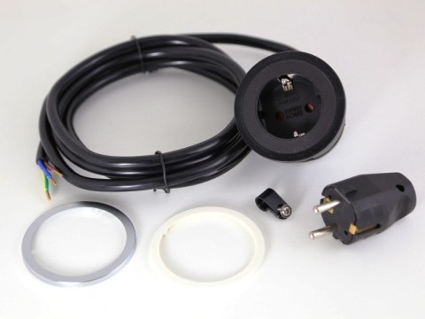 Bachmann 926.001 gniazdko elektryczne Typu F Czarny