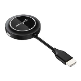 Manhattan 208444 przedłużacz AV Nadajnik AV Czarny