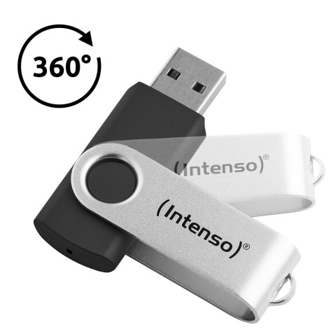 Intenso USB 256GB OFFICE LINE 3.2 Gen1 Silver-Black pamięć USB USB Typu-A 3.2 Gen 1 (3.1 Gen 1) Czarny, Srebrny