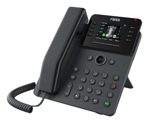 Fanvil V62W telefon VoIP Czarny 12 linii LCD