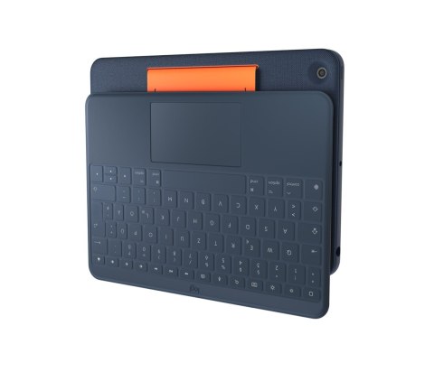 Logitech 920-010361 klawiatura do urządzeń mobilnych QWERTZ Niemiecki Smart Connector Niebieski