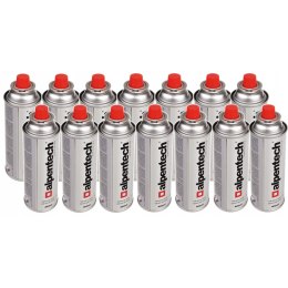 14x kartusz gazowy 400ml Alpentech, certyfikat: Pi 0875, zgodny z normą EN417, izobutan, zakres działania -10°c do+ 40°c, IK300
