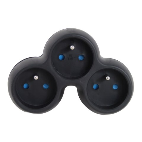 ELK313K Esperanza rozgałęźnik elektryczny 3 gn. czarny